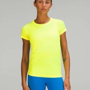 Lululemon Swiftly Tech Short Sleeve Shirt 2.0 *Race - Highlight Yellow - Size 8